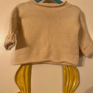 VINTAGE Handmade BABY 100% cotton  sweater Still in perfect condition.
